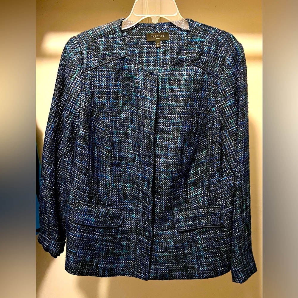 Talbots Women’s Blue Speckled Blazer
